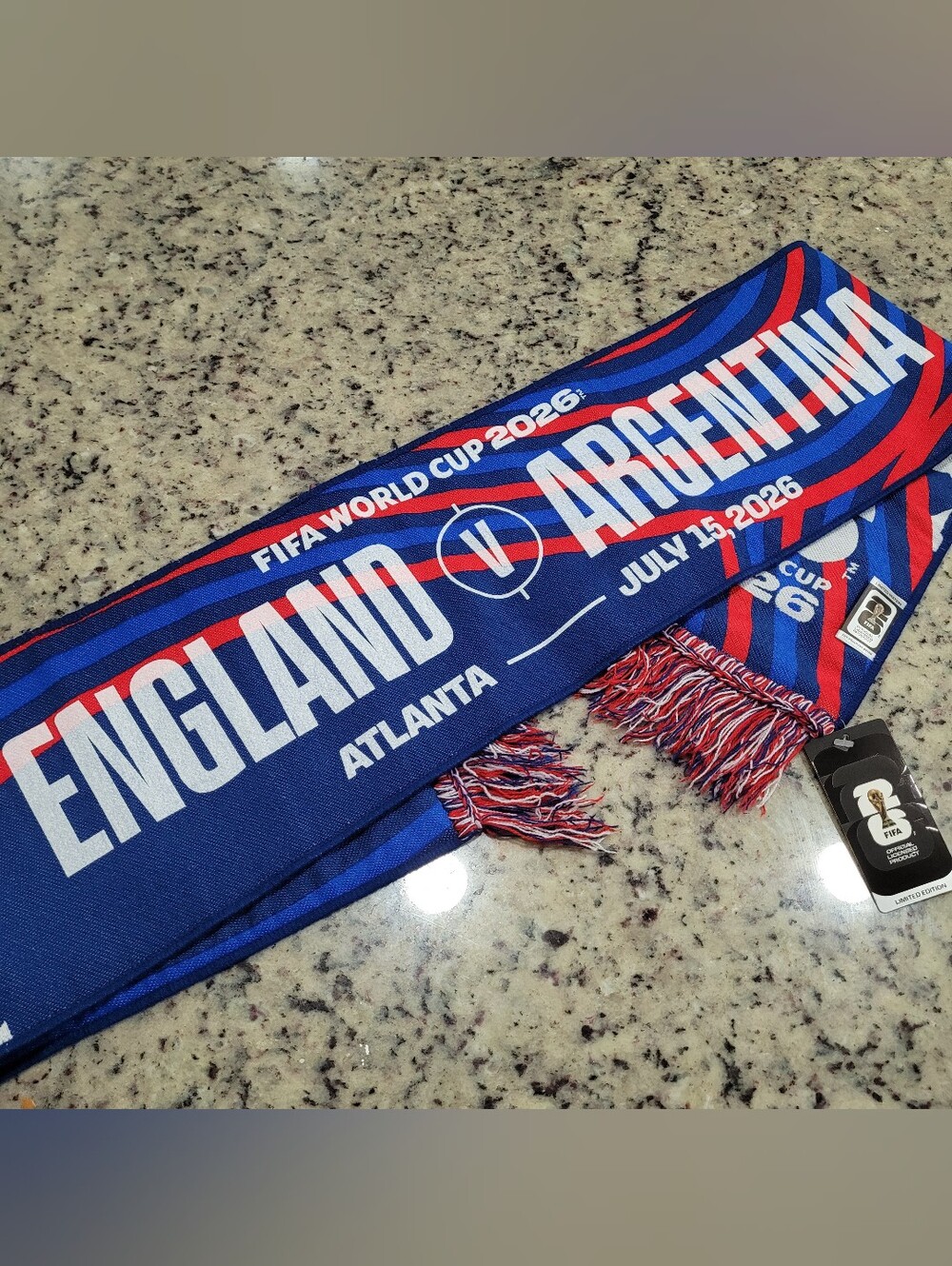 England Vs Argentina Fifa World Cup 2026 Scarf Semifinal Atlanta